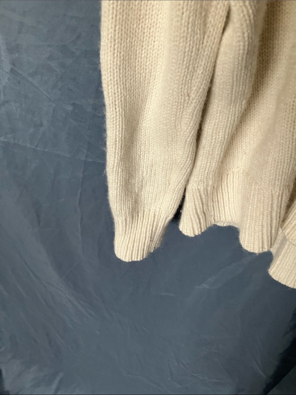 Kate Spade: Broome Street Cream Turtleneck Sweater- Navy Star- Gold Tone- S - Picture 5 of 16